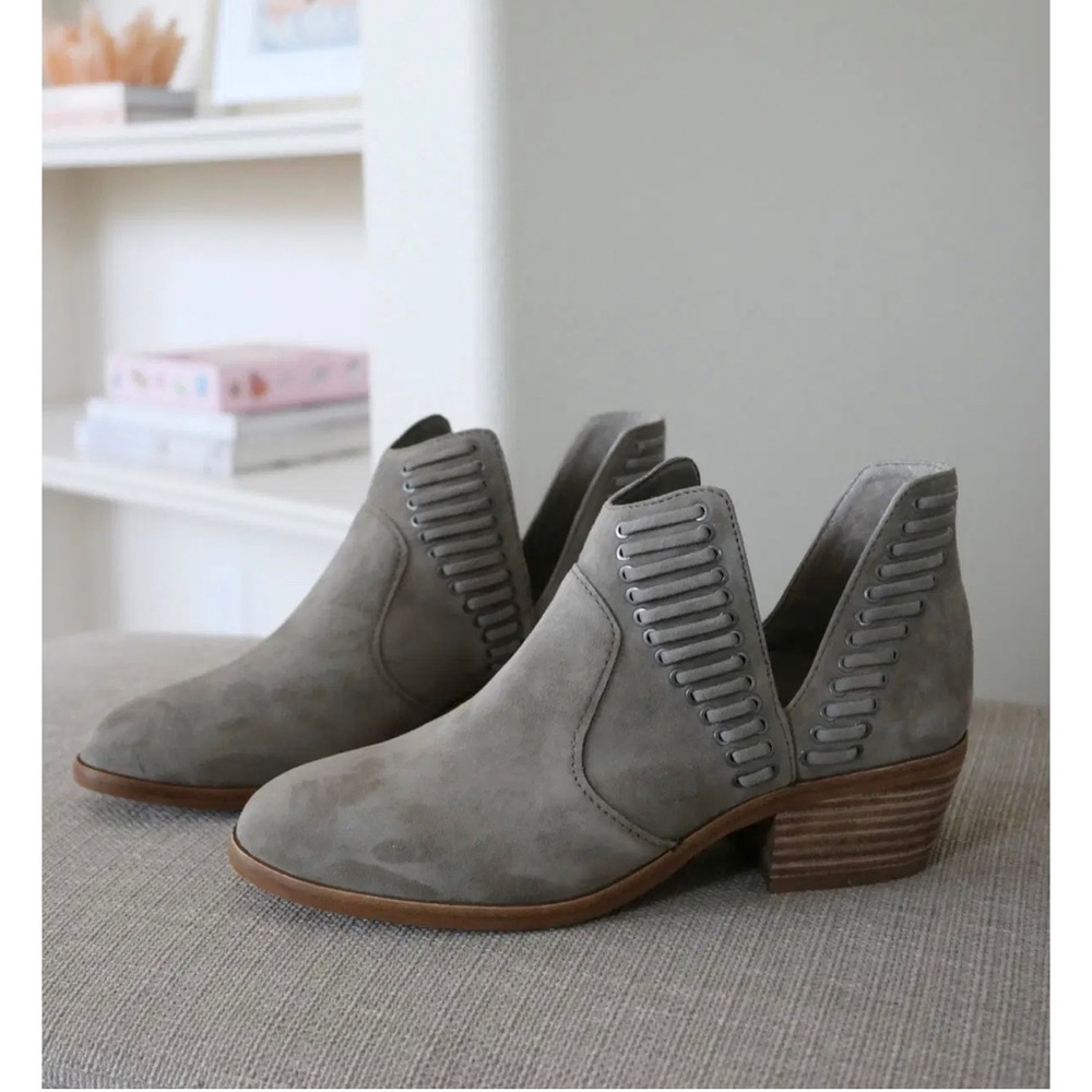 Vince Camuto Pestiva Gray Ankle Booties
